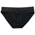 thumbnail image 4 of KHONTS Men's Briefs Underwear Low Rise Bulge Pouch Ultra Breathable Tagless Modal Underpants Black M, 4 of 4