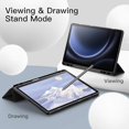 thumbnail image 6 of JETech Case for Samsung Galaxy Tab S9 FE+ / S9 FE Plus 12.4-Inch with S Pen Holder, Soft TPU Tri-Fold Stand Protective Tablet Cover, Support S Pen Charging, Auto Wake/Sleep (Black), 6 of 6