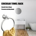 thumbnail image 6 of Towel Ring, Brushed Nickel Hand Towel Ring - Simple Round Towel Hanger for Bathroom Wall Mounted, Stainless Steel, 6 of 7