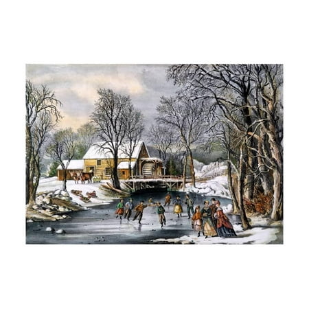 - Winter Pastime, 1870 Print Wall Art By Currier & Ives