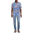 thumbnail image 2 of George Men's Printed Button Front Shirt with Short Sleeves, 2 of 5