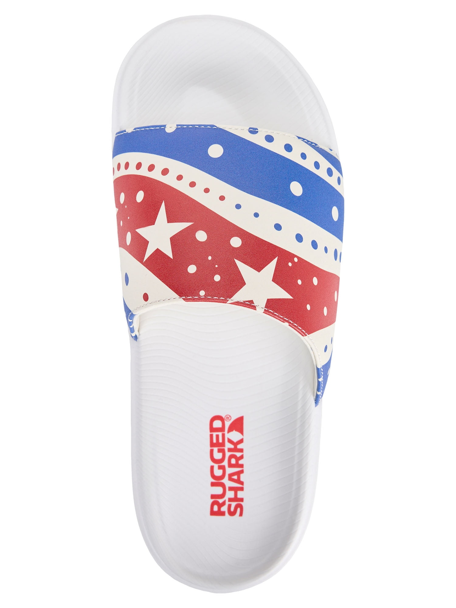 Rugged Shark Mens Americana Slide Sandals