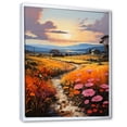thumbnail image 2 of Designart "Farm Summer Fauvist landscape V" Floral Floater Framed Canvas Print, 2 of 7