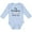AE-Light Blue, variant on My Grandma Loves Me Heart Grandchild Boys or Girls Long Sleeve Baby Bodysuit