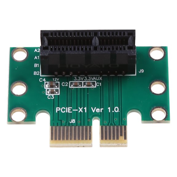 PCI-E PCI Express X1 Adapter Riser Card PCIE X1 to X1 Slot Converter Card 90 Degree for 1U Server Chassis