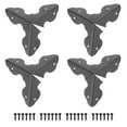 thumbnail image 1 of Uxcell 33x33x33mm Metal Box Corner Protectors Edge Guard Black 16pcs, 1 of 5