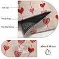 thumbnail image 6 of 2x3 Ft Entryway Area Rug, Happy Valentine's Day Kitchen Rug Runner Washable Floor Mat, Red Love Hearts Romantic Non Slip Indoor Door Mat Throw Carpet for Bathroom Living Room Bedroom, 6 of 8
