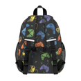 thumbnail image 2 of Game Controller Black Pattern Backpack for School, Cute School Bag with Adjustable Shoulder Straps and Padded Back, 15"x11.42"x5.5", 2 of 4