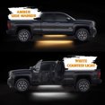 thumbnail image 3 of 2 luces LED para estribo de camión, luz LED de marcador lateral, barra de luz de señal de giro flexible de cabina extendida de emergencia para camionetas, coches, SUV (70 pulgadas), 3 of 4