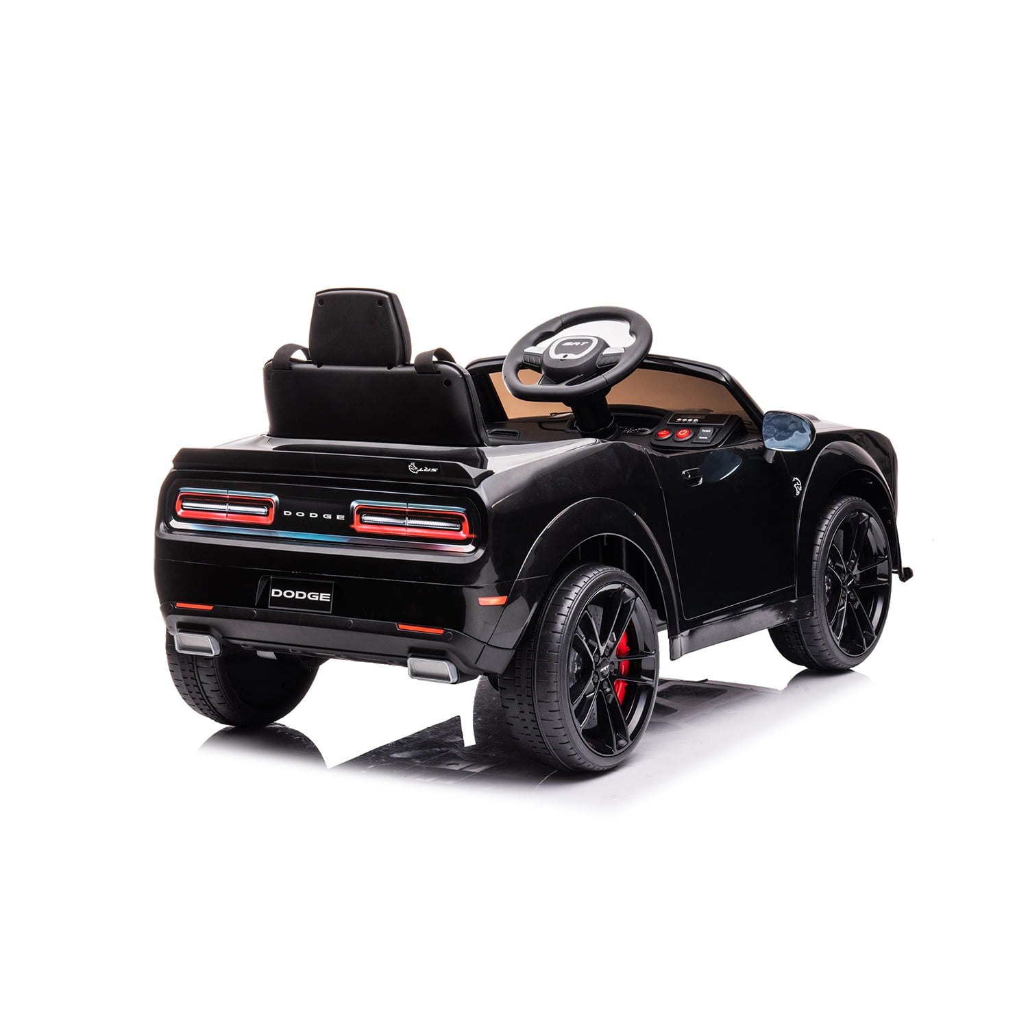 CIPACHO 12V Electric Cars for Kids, Licensed DODGE Challenger Ride On Car, Remote Control Truck Car for Boys Girls, Battery Powered Kids' Vehicles with LED Lights, Black CIPACHO 12V Electric Cars for Kids, Licensed DODGE Challenger Ride On Car, Remote Control Truck Car for Boys Girls, Battery Powered Kids' Vehicles with LED Lights, Black
