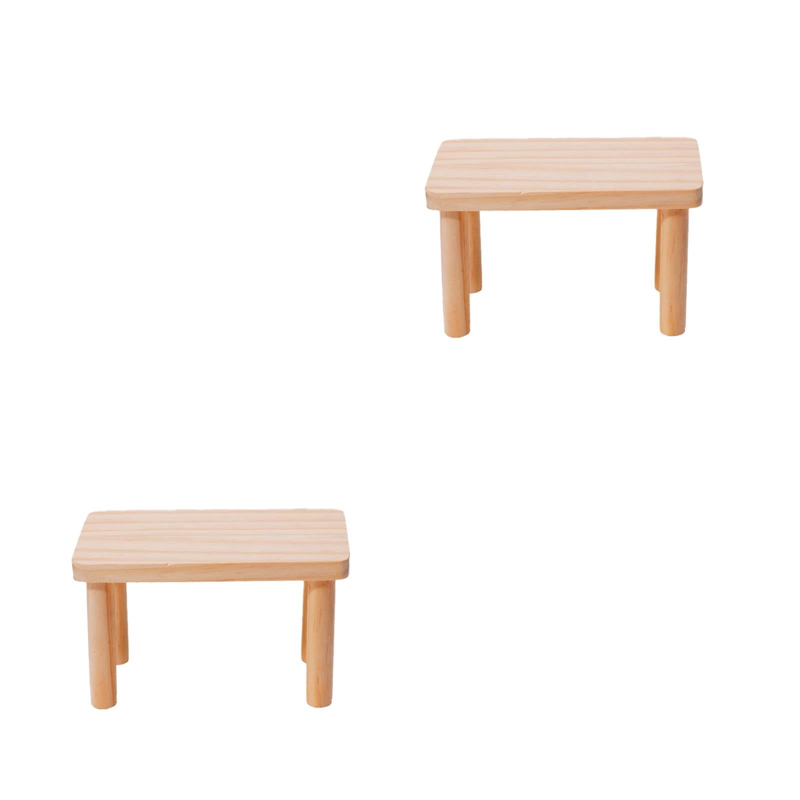 YSNOOWE Khaki Wooden Hamster Platform for Pet Use with Anti-Biting Design 2Pcs