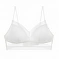 thumbnail image 1 of Sujetador de ventilación de encaje, sujetador de encaje sexy sin anillo de acero reunión ultrafina ropa interior trasera en forma de U Blanco, 1 of 5