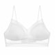 thumbnail image 1 of Sujetador de ventilación de encaje, sujetador de encaje sexy sin anillo de acero reunión ultrafina ropa interior trasera en forma de U Blanco, 1 of 5
