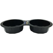 World Pet Pet Double Cat Bowl, Black