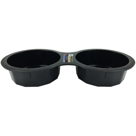 World Pet Pet Double Cat Bowl, Black