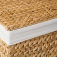 thumbnail image 6 of Judas Water Hyacinth Woven Brown Rectangular Laundry Hamper, 6 of 7