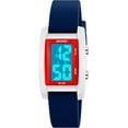 thumbnail image 2 of Fashion Women's  Men's Digital Watch Unisex Big Numbers Dial Rectangular Face Waterproof Silicone Strap LED Watches, 2 of 6
