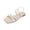 White, variant on Xfvqtps Women Strappy Sandals Flat Slip on Open Square Toe Crisscross Summer Sandals Casual Shoes Walking Sandals