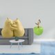 thumbnail image 2 of Sujetalibros de cerámica con forma de pera abrazada, fina artesanía, adorno para estantería, estatua, simulación artística, decoración para el hogar,, 2 of 8