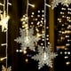 thumbnail image 2 of Cortina de luces Led, adornos navideños para el hogar, luces de carámbano de copo de nieve, decoración navideña, Año Nuevo 2022, 2 of 4