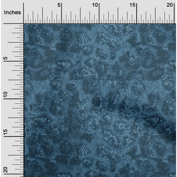 oneOone Polyester Spandex Teal Blue Fabric Animal Skin Sewing Craft Projects Fabric Prints By Yard 56 Inch Wide-0SS