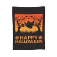 thumbnail image 7 of DouZhe Ultra-Soft Micro Fleece Lightweight Flannel Bed Blanket, Happy Halloween Horror Ghosts Print Cozy Warm Throw Blankets, 80"x60", 7 of 7