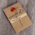 thumbnail image 1 of EXHUMKY 10Pcs Wedding Cards Kraft Paper Greeting Cards with Delicate Dried Flower Design, 1 of 5