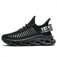 thumbnail image 2 of YYTLCH Men's Shoes Platform Mesh Slip-on Air Cushion Sneakers Lightweight, 2 of 5