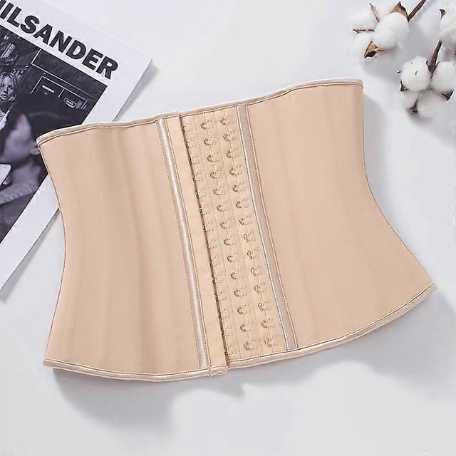 Super Short Torso Waist Trainers Cincher Corset Tummy Shaper Slimming Latex Trimmer Belt