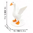thumbnail image 3 of 7 Inch Desk Goose Desktop Goose Statue Magnetic Goose Key Holder Funny Goose Figurine for Office Table or Home Decorations Idea, 3 of 6