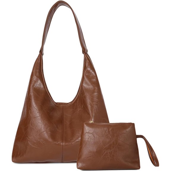 Vegan Leather Tote Bag Y2K Women Stylish Hobo Bag Casual Trendy Handbag Purse