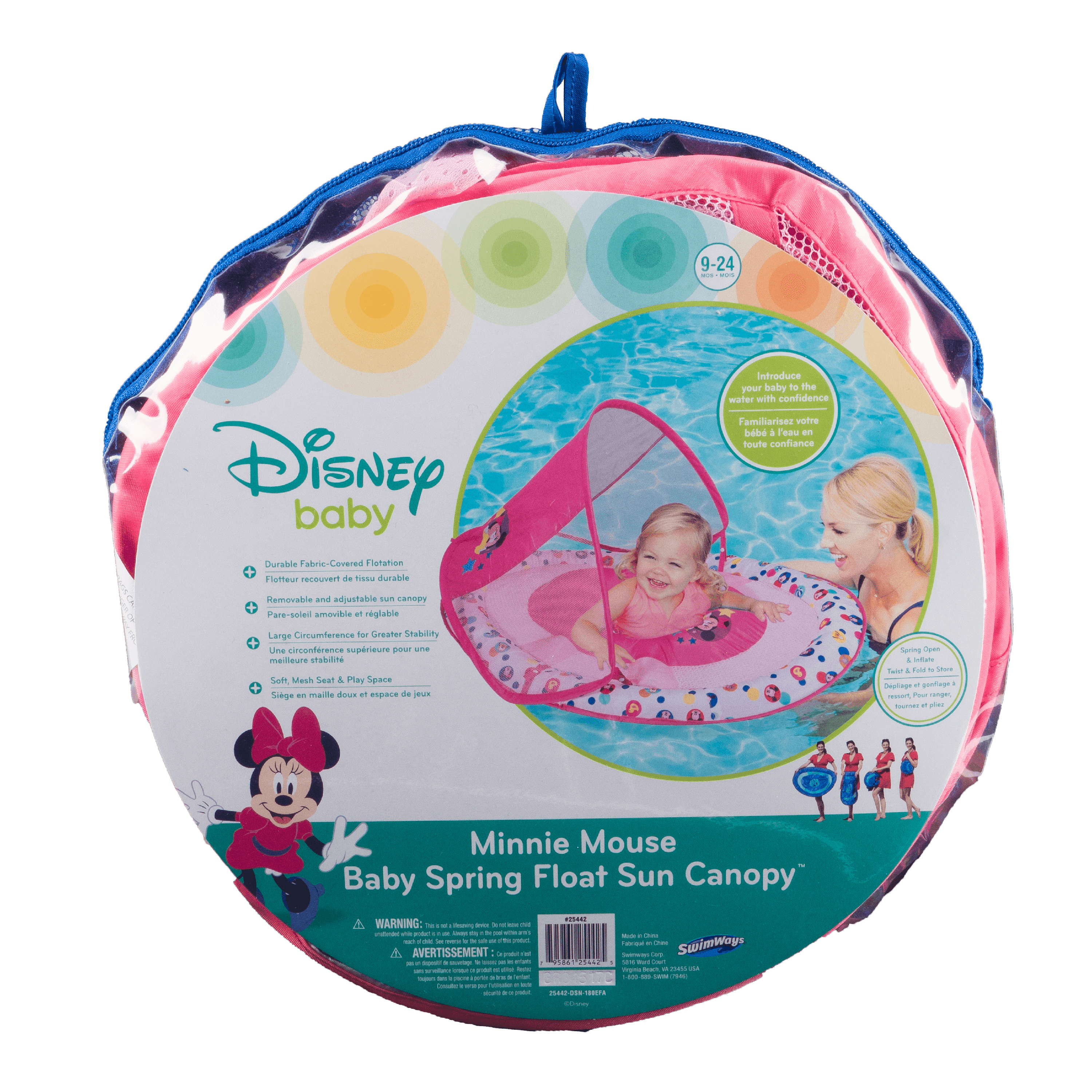 Swimways Baby Spring Float Minnie Mouse Walmart Com