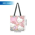 thumbnail image 2 of Hello X Kitty Canvas cute handbag, reusable grocery shopping bag, daily necessities., 2 of 5