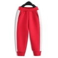 thumbnail image 4 of BLVB Toddler and Kids Boys Girls Sweatpants Joggers Active Soft Running Pants with Pockets Workout Clothes(Red,1-2 Years), 4 of 8