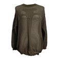 thumbnail image 1 of Lucakuins, camisa de manga larga para mujer, blusa de otoño de Color sólido, Jersey holgado calado, Tops informales, ropa de calle para discoteca Lucakuins  moda, 1 of 9