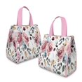 thumbnail image 2 of Pioneer Flower Floral Print Pattern Insulated Lunch Bag for Women & Adults,Large Portable Soft Cooler Lunch Bag,Thermal Food Storage Tote with Pearl Cotton,8.66L,8.75x5.75x9.5 Inch, 2 of 6