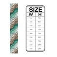 thumbnail image 6 of Table Runner Dresser Scarves 72 Inch Long, Modern Teal Green and Brown Gradient Linen Dining Table Runners Geometric Abstract Sea Beach Tabletop Scarf for Wedding Holiday Party Kitchen, 6 of 7