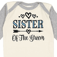 thumbnail image 4 of Inktastic Sister Of The Groom Wedding Party Girls Long Sleeve Baby Bodysuit, 4 of 5