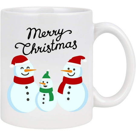 

Funny Coffee Mugs Snowman Merry Christmas Ceramic Coffee Mug 11 Oz Tea Cup Unique Birthday and Holiday Gifts