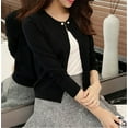thumbnail image 6 of YAMXUN high quality Spring autumn sweater women cardigan sweater Solid color One button women's YAMXUN sweater ZY825, 6 of 6