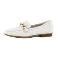 thumbnail image 2 of Clarks Sarafyna Iris Women's Loafers & Slip-Ons White Leather Size 8 W, 2 of 8