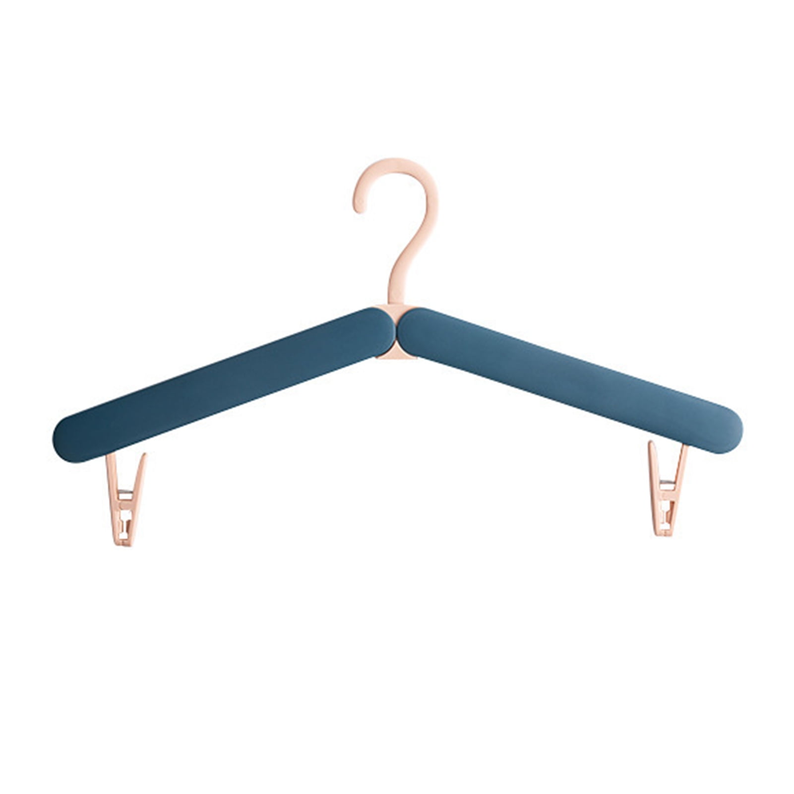 Portable & Foldable The Hanger Store 5 Grey Travel Coat Hangers Folding Design with Skirt Trouser Clips 