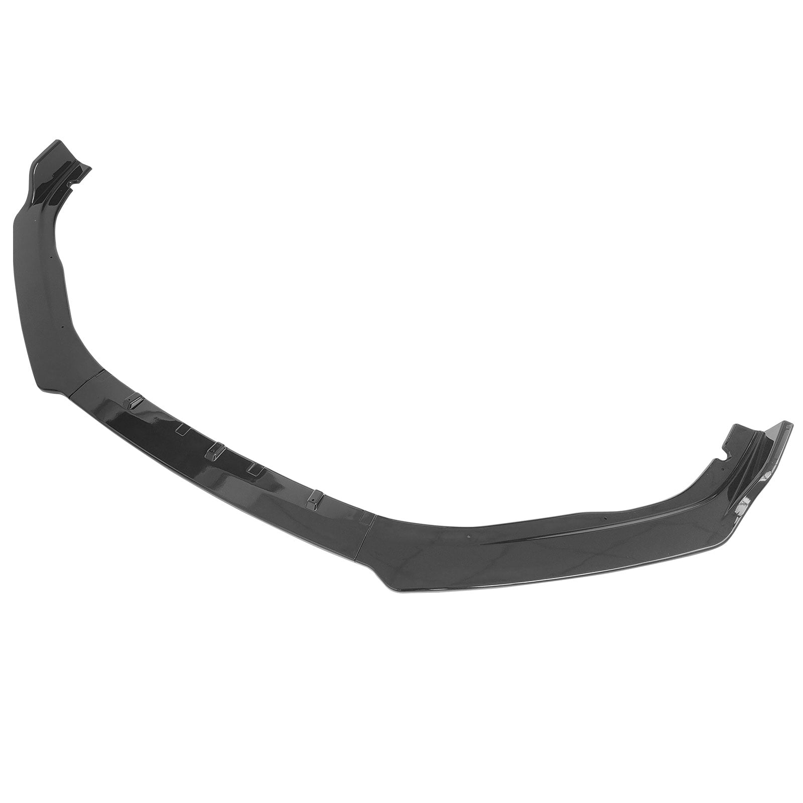 Ikon Motorsports Front Bumper Lip Compatible With 2018-2021 Honda Accord, Gloss Black PP Polypropylene IKON Style Front Lower Chin Lip Splitter Protector 3PCS
