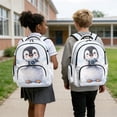 thumbnail image 2 of Yspwyqan Girls Backpack Set, Backpack Set for Girls Ages 8-15 with Lunch Box and Pencil Case, Cute Penguin Multiple Pockets Laptop Bags for Middle High School, 2 of 7