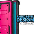 thumbnail image 4 of Value Pack ! for Moto E6 case Phone Case 360° Cover Screen Protector Clip Kickstand Holster Hybrid Shock Bumper (Pink), 4 of 4