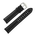thumbnail image 2 of Hadley-Roma Men's 20mm Leather Watch Strap, Color:Black (Model: MSM886RA-200), 2 of 3