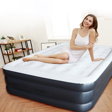 SUGIFT Air mattress Queen Size Air Bed with built-in Pump Deluxe Air bed Double Queen Size Air Bed