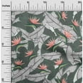 thumbnail image 1 of oneOone Cotton Poplin Peach Fabric Leaves & Lotus Dress Material Fabric Print Fabric By The Yard 56 Inch Wide, 1 of 4