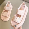 thumbnail image 4 of Godom Girls Sandals Lightweight Dual-Adjustable Sandal Buckles Hook Loop Heel Closure for Toddler Little Big Kid, 4 of 5