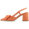 thumbnail image 3 of Journee Womens Tailynn Sling Back Block Heel Pumps, Widths Available, 3 of 9